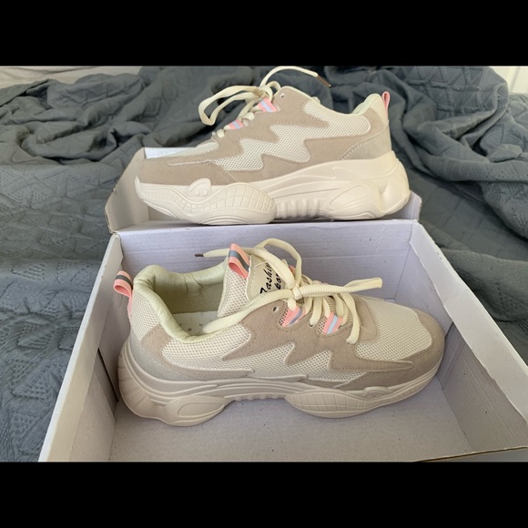 Nude Chunky Sneakers - Picture 4 of 4